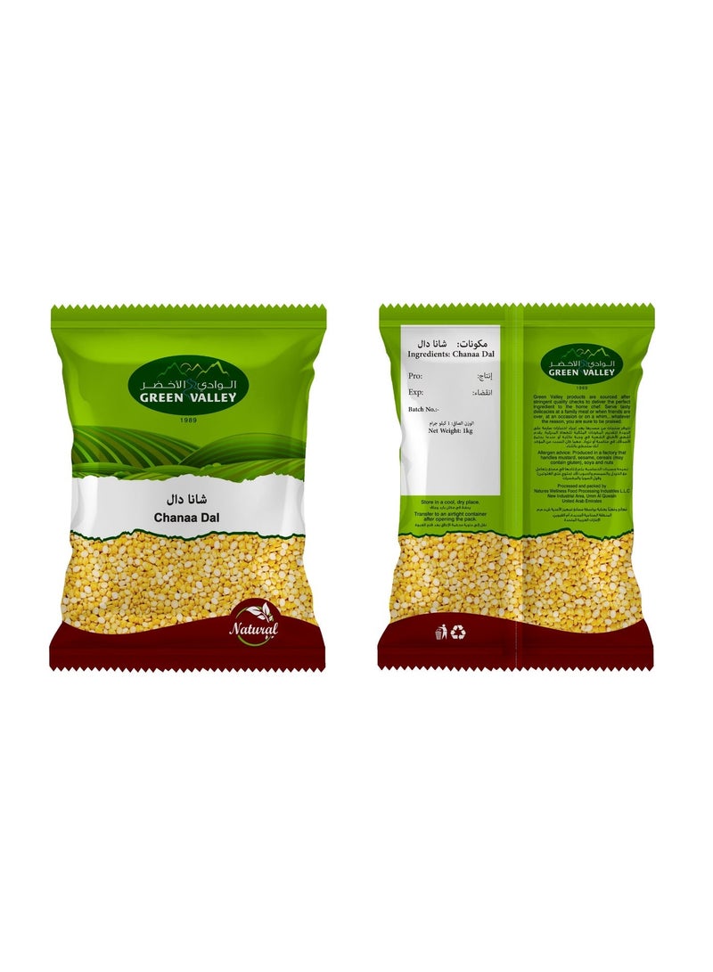 Green Valley Channa Dal 1 kg – Premium Quality Split Chickpeas for Daily Cooking - Image 2